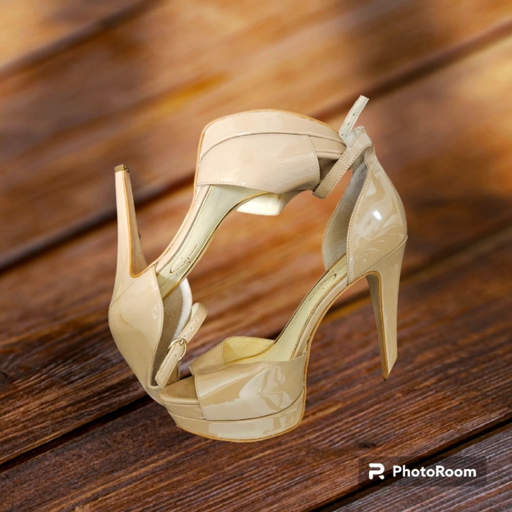Jessica Simpson Platform Sandal Patent Size 8.5